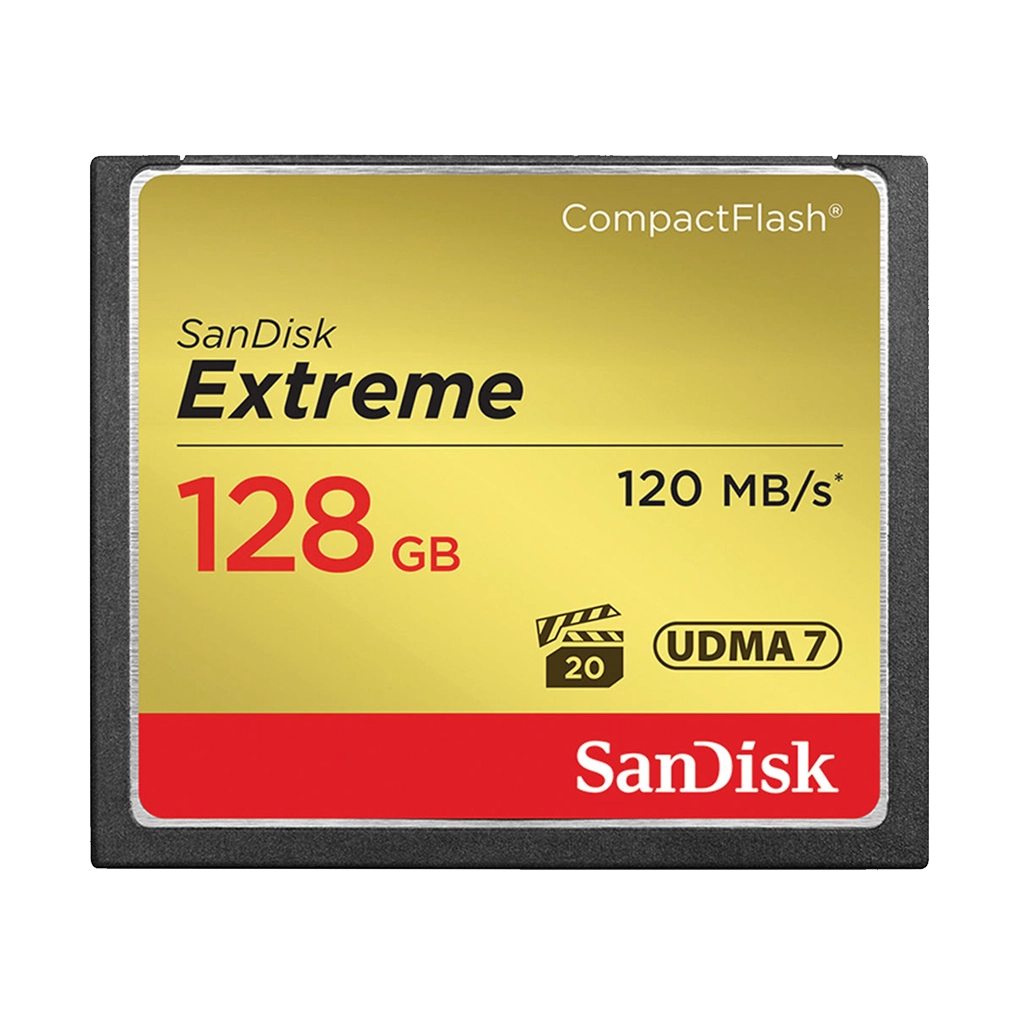 SanDisk 128GB Extreme 120MB/s CompactFlash Memory Card