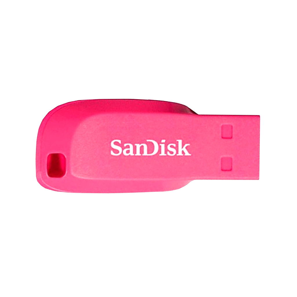 SanDisk 16GB Cruzer Blade USB Flash Drive - ELECTRIC PINK