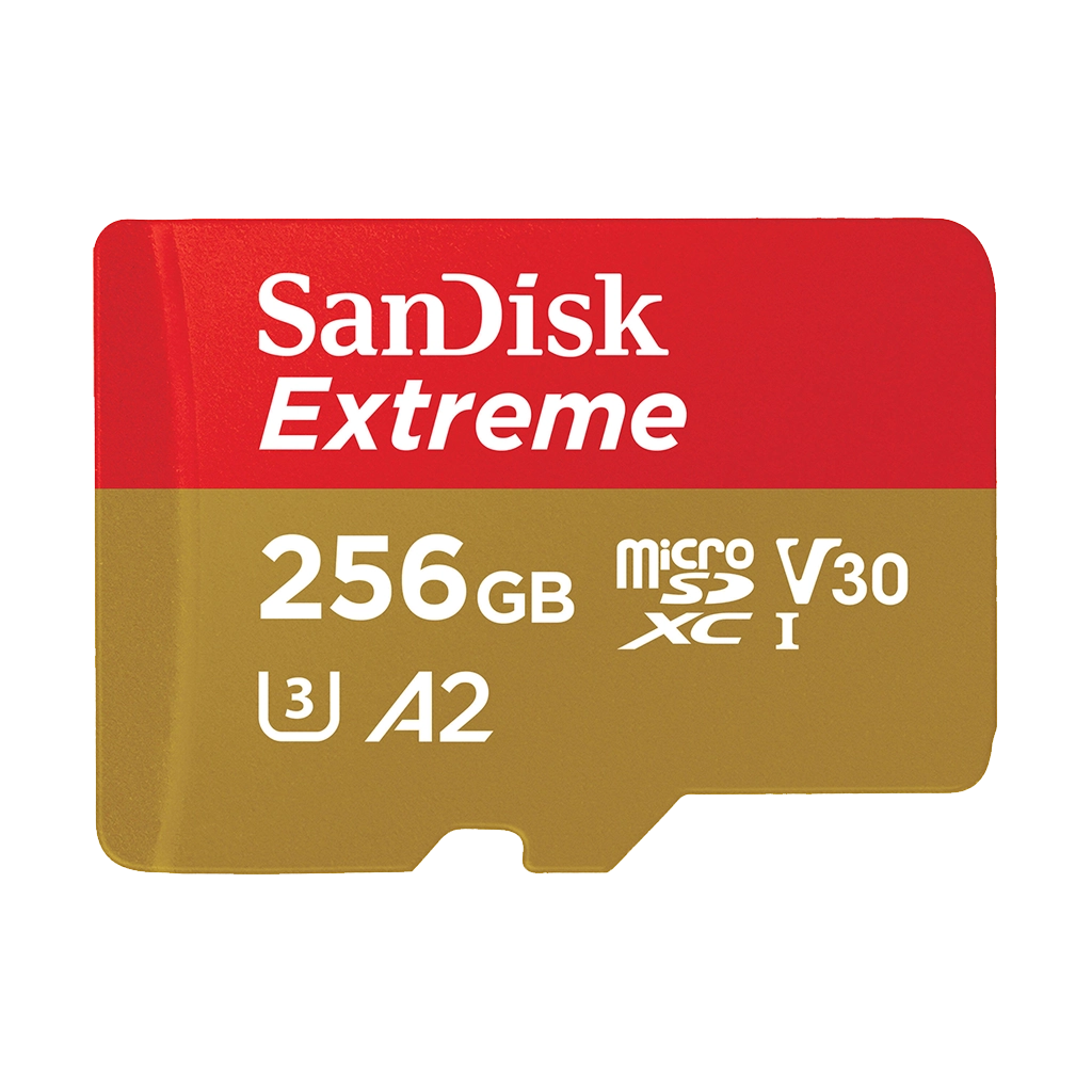 SanDisk 256GB Extreme 190MB/s UHS-I microSDXC Memory Card