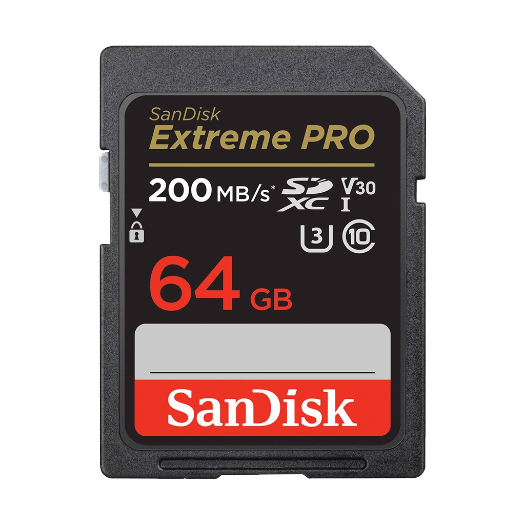 SanDisk 64GB Extreme PRO 200MB/s UHS-I SDXC Memory Card