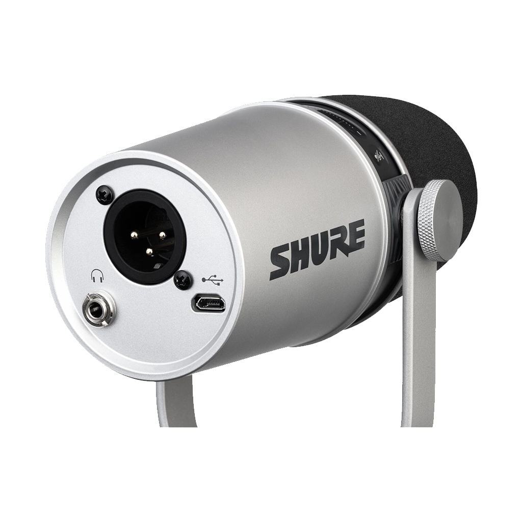 Shure MV7 Podcast Microphone (Silver)