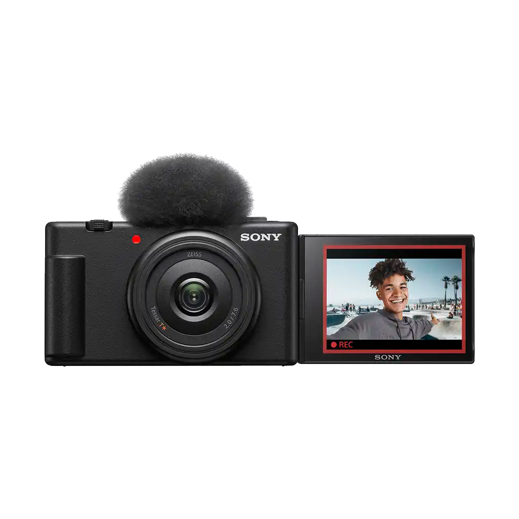 Sony ZV-1F Vlogging Camera (Black) with FREE Sony GP-VPT2BT Wireless Shooting Grip (Valued at R4,395)
