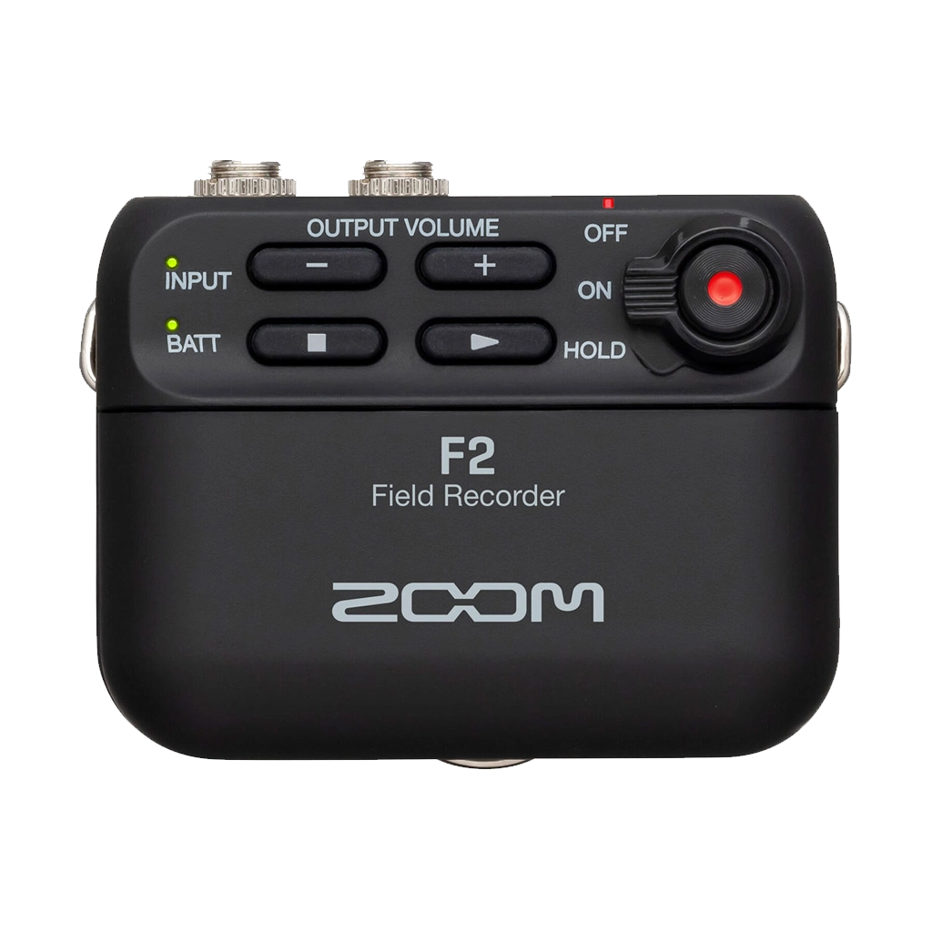 Zoom F2 Ultracompact Portable Field Recorder with Lavalier Microphone