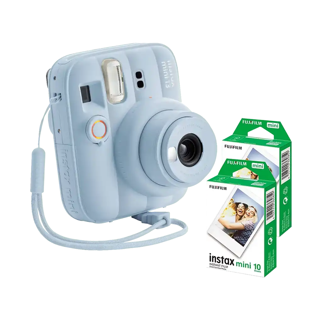 Fujifilm Instax Mini 13 Instant Film Camera Combo with 2 Films (Frost Blue)