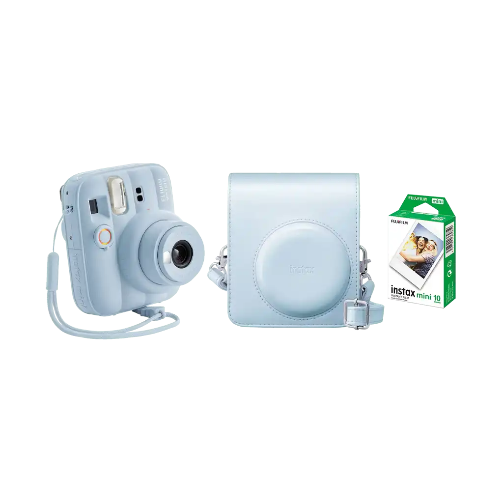 Fujifilm Instax Mini 13 Instant Film Camera Combo with 1 Film and Case (Frost Blue)
