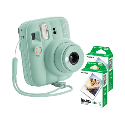 Fujifilm Instax Mini 13 Instant Film Camera Combo with 2 Films (Lagoon Green)