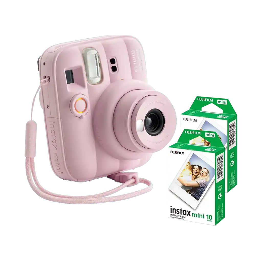 Fujifilm Instax Mini 13 Instant Film Camera Combo with 2 Films (Candy Pink)