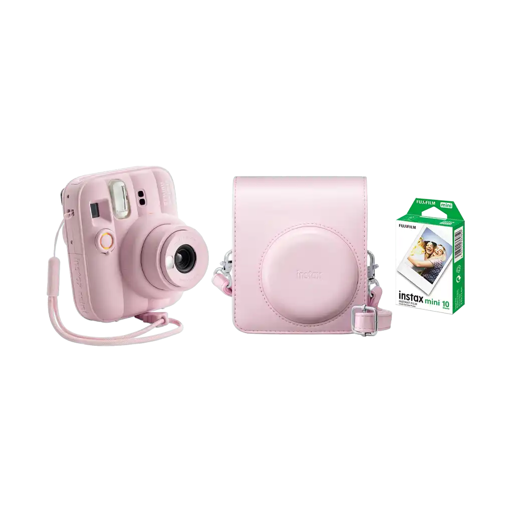 Fujifilm Instax Mini 13 Instant Film Camera Combo with 1 Film and Case (Candy Pink)