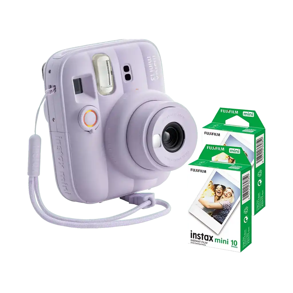 Fujifilm Instax Mini 13 Instant Film Camera Combo with 2 Films (Dreamy Purple)