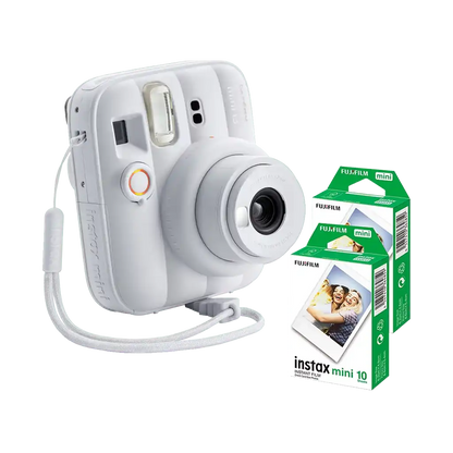 Fujifilm Instax Mini 13 Instant Film Camera Combo with 2 Films (Clay White)