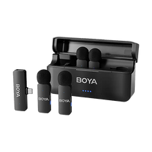 Boya BY-V4U Ultracompact 4-Person Wireless Microphone System with USB-C Connector for Mobile Devices