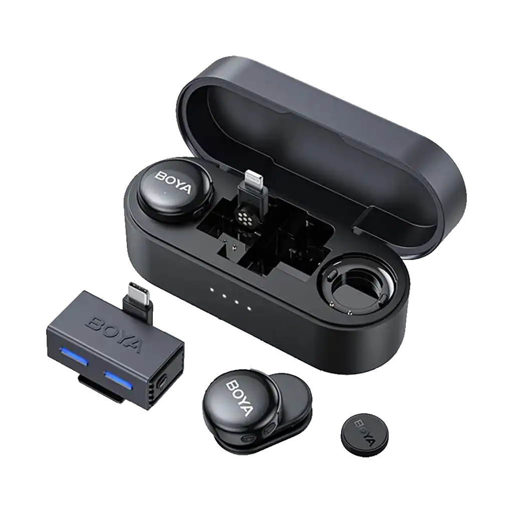 Boya BOYALINK 3 AI-Powered 2-Person Wireless Microphone System for Cameras and Mobile Devices