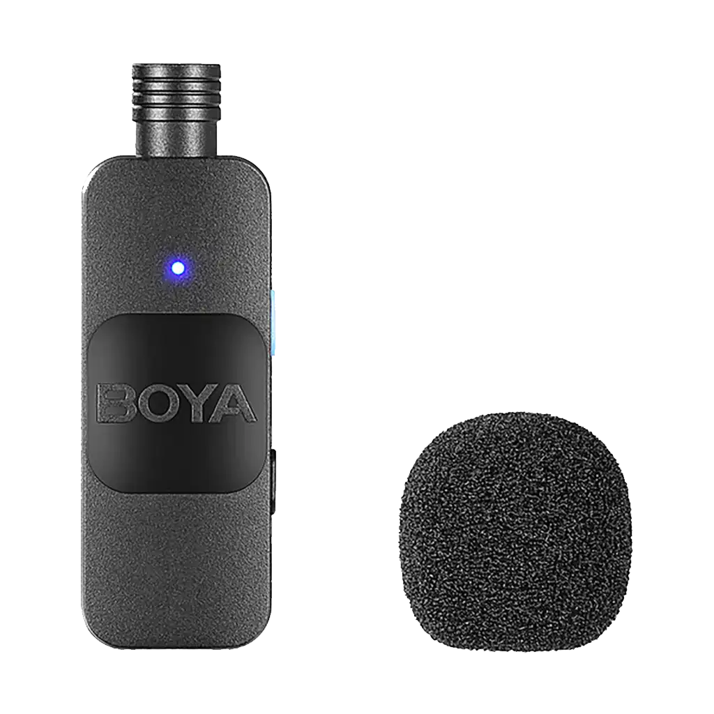 Boya BY-V2 Ultracompact 2-Person Wireless Microphone System with Lightning Connector for iOS Devices (2.4 GHz)