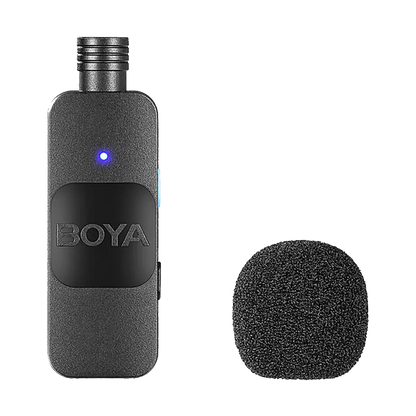Boya BY-V2 Ultracompact 2-Person Wireless Microphone System with Lightning Connector for iOS Devices (2.4 GHz)
