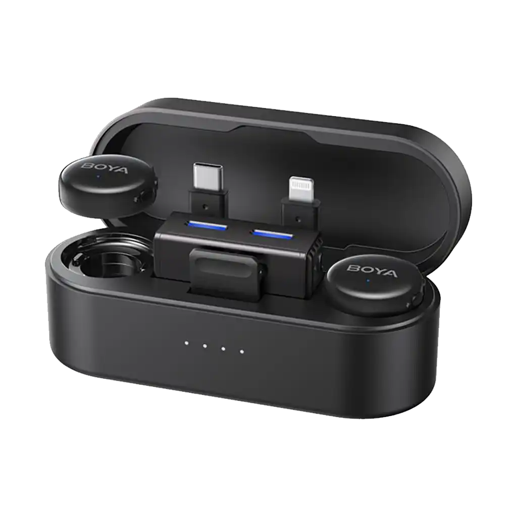 Boya BOYALINK 3 AI-Powered 2-Person Wireless Microphone System for Cameras and Mobile Devices