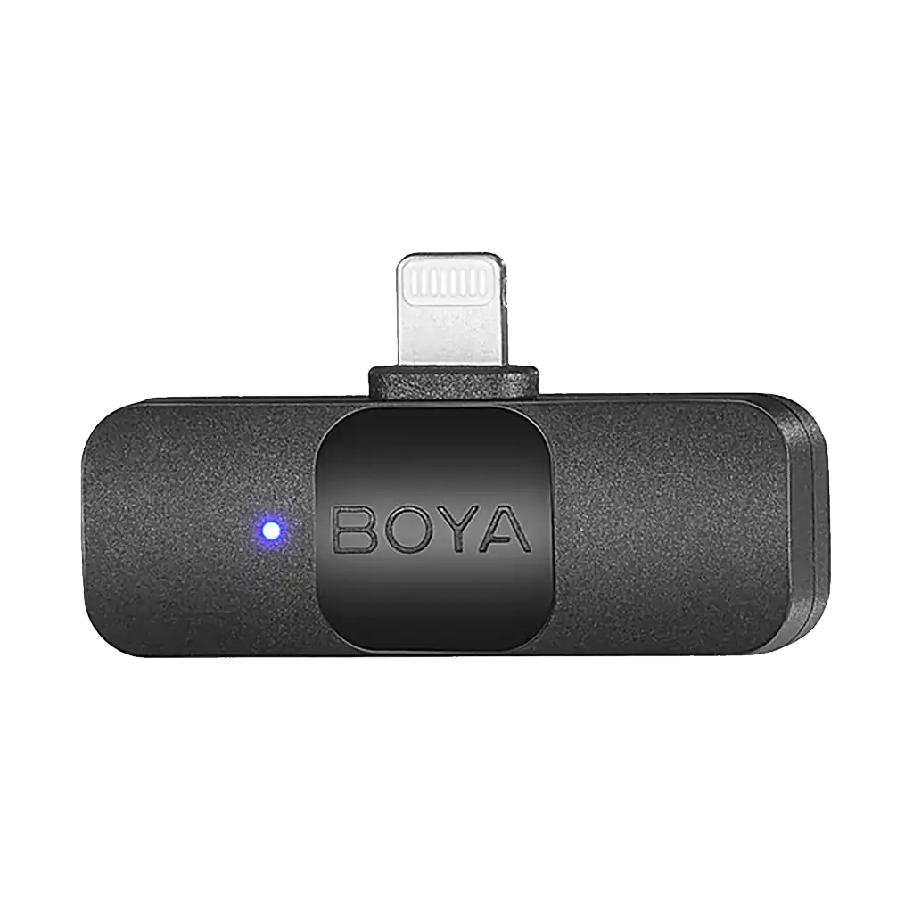 Boya BY-V2 Ultracompact 2-Person Wireless Microphone System with Lightning Connector for iOS Devices (2.4 GHz)