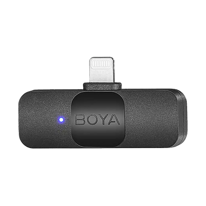 Boya BY-V2 Ultracompact 2-Person Wireless Microphone System with Lightning Connector for iOS Devices (2.4 GHz)