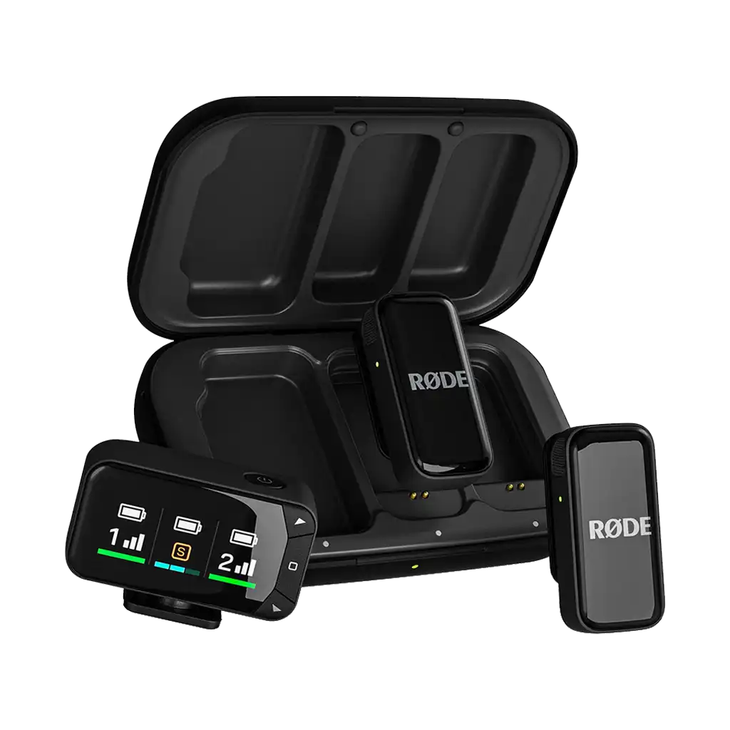 Rode Wireless Micro 2-Person Ultracompact Wireless Microphone Pro System for Cameras and Mobile Devices (2.4 GHz)