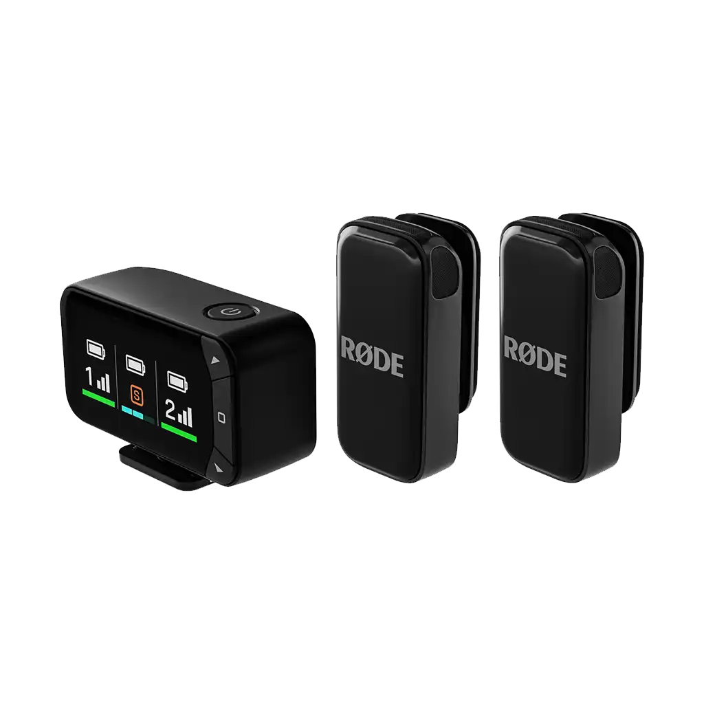 Rode Wireless Micro 2-Person Ultracompact Wireless Microphone Pro System for Cameras and Mobile Devices (2.4 GHz)