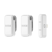 Rode Wireless Micro 2-Person Ultracompact Wireless Microphone System with USB-C Connector (2.4 GHz, White)