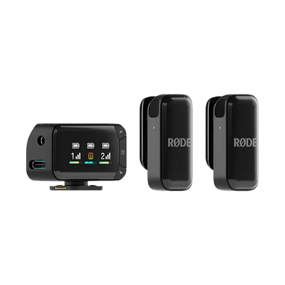 Rode Wireless Micro 2-Person Ultracompact Wireless Microphone Pro System for Cameras and Mobile Devices (2.4 GHz)