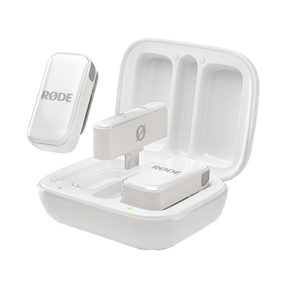 Rode Wireless Micro 2-Person Ultracompact Wireless Microphone System with Lightning Connector (2.4 GHz, White) with Free Rode Interview Micro (Valued at R600)