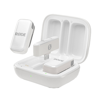 Rode Wireless Micro 2-Person Ultracompact Wireless Microphone System with USB-C Connector (2.4 GHz, White) with Free Rode Interview Micro (Valued at R600)