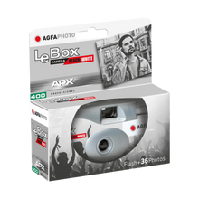 AgfaPhoto LeBox B&W Single-Use Camera (35mm Roll Film, 36 Exposures)