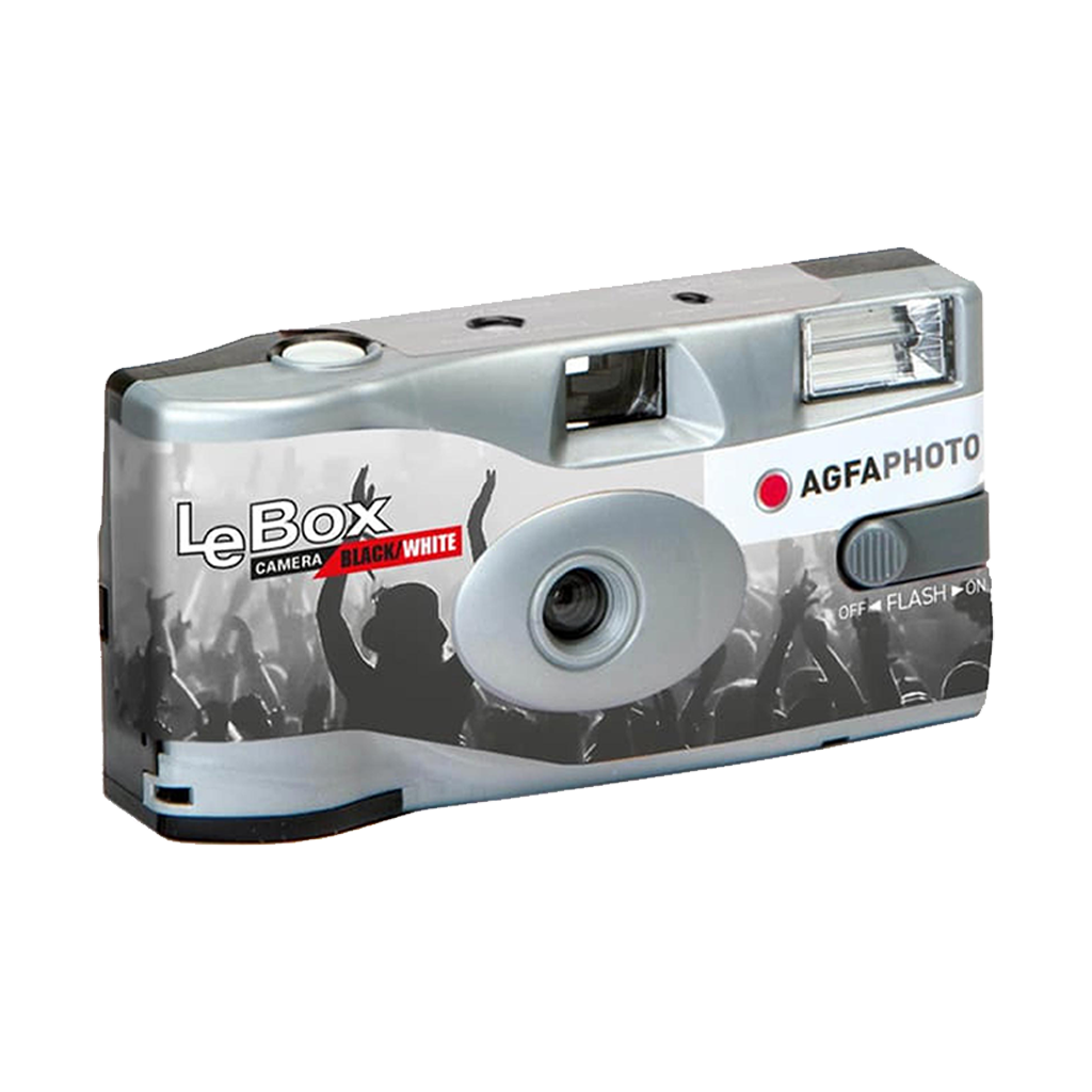 AgfaPhoto LeBox B&W Single-Use Camera (35mm Roll Film, 36 Exposures)