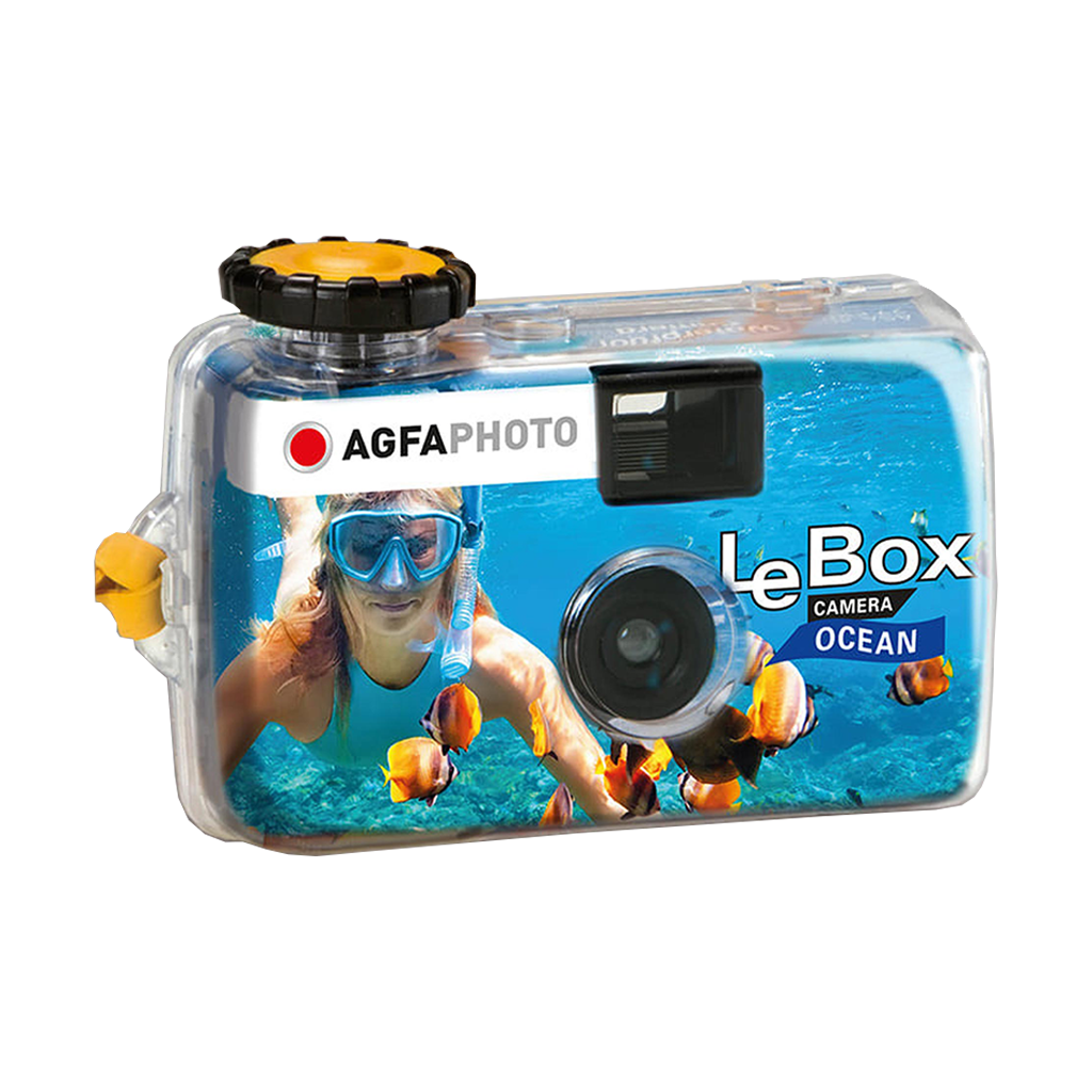 AgfaPhoto LeBox Single-Use Ocean Waterproof Camera (35mm Roll Film, 27 Exposures)