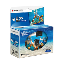 AgfaPhoto LeBox Single-Use Ocean Waterproof Camera (35mm Roll Film, 27 Exposures)