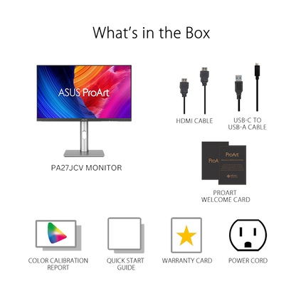 ASUS ProArt Display PA27JCV 27 5K HDR Monitor - Orms Direct