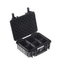 B&W International Type 1000 Outdoor Hard Case with Padded Dividers (Black)