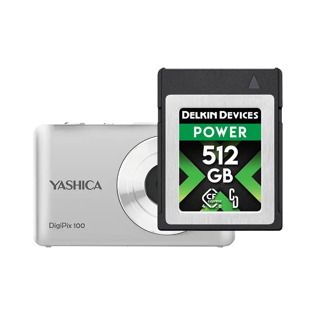 Delkin Devices 512GB POWER 4.0 CFexpress Type B Memory Card with FREE YASHICA DigiPix 100 (Valued at R1,495)