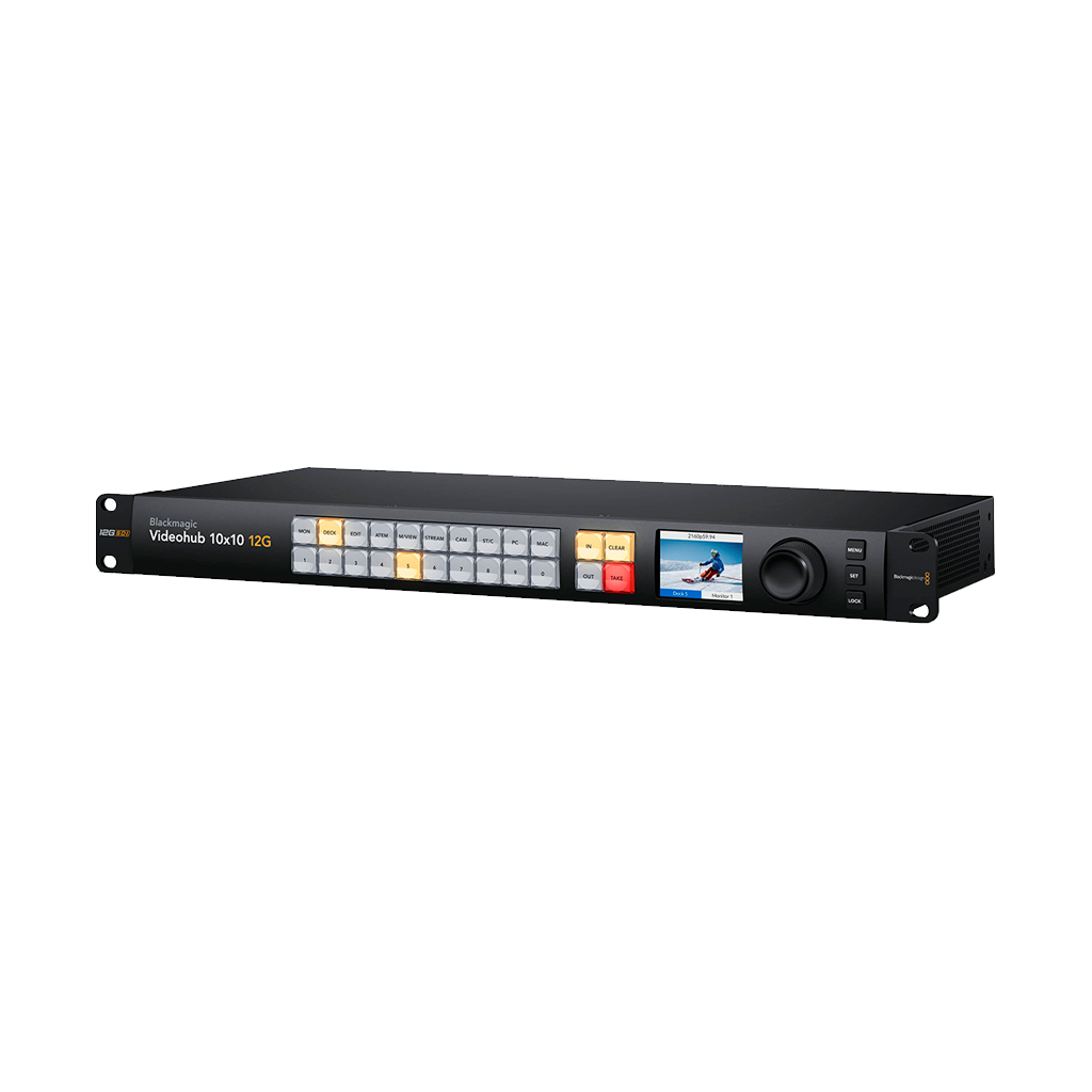 Blackmagic Design Videohub 10x10 12G Zero-Latency Video Router