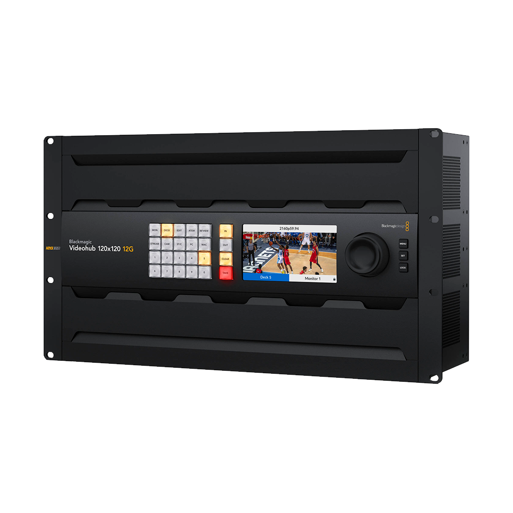 Blackmagic Design Videohub 120x120 12G Zero-Latency Video Router