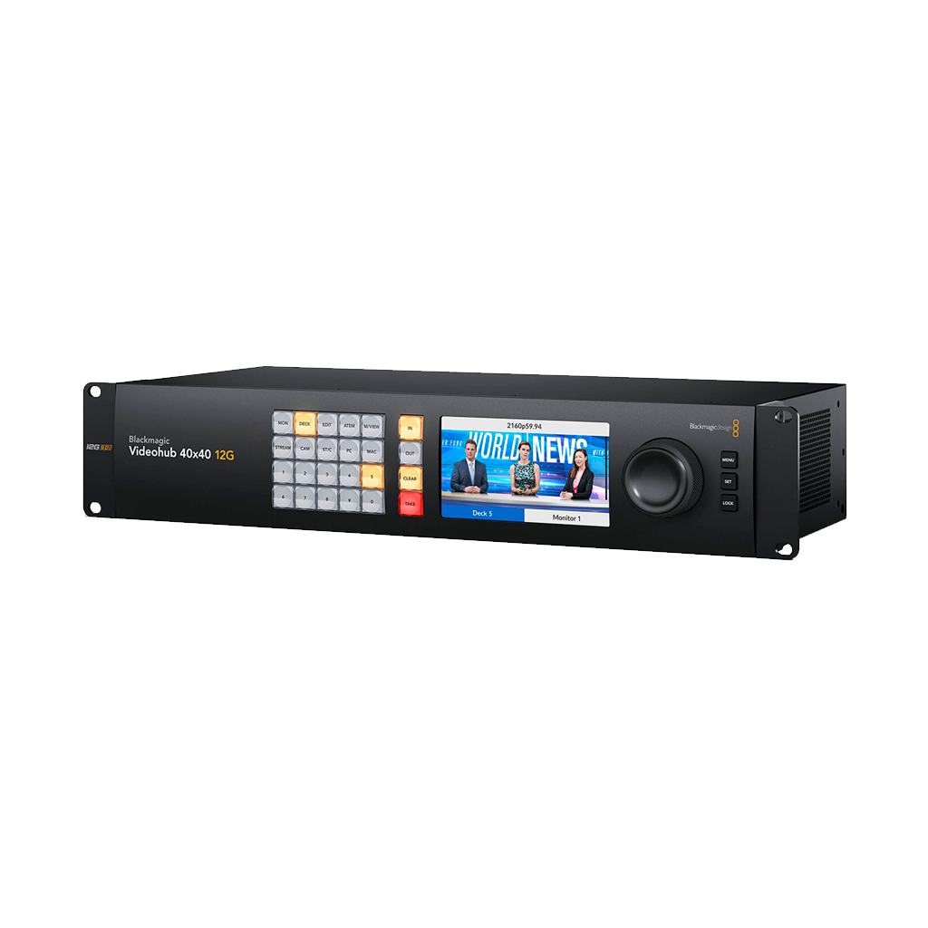 Blackmagic Design Videohub 40x40 12G Zero-Latency Video Router