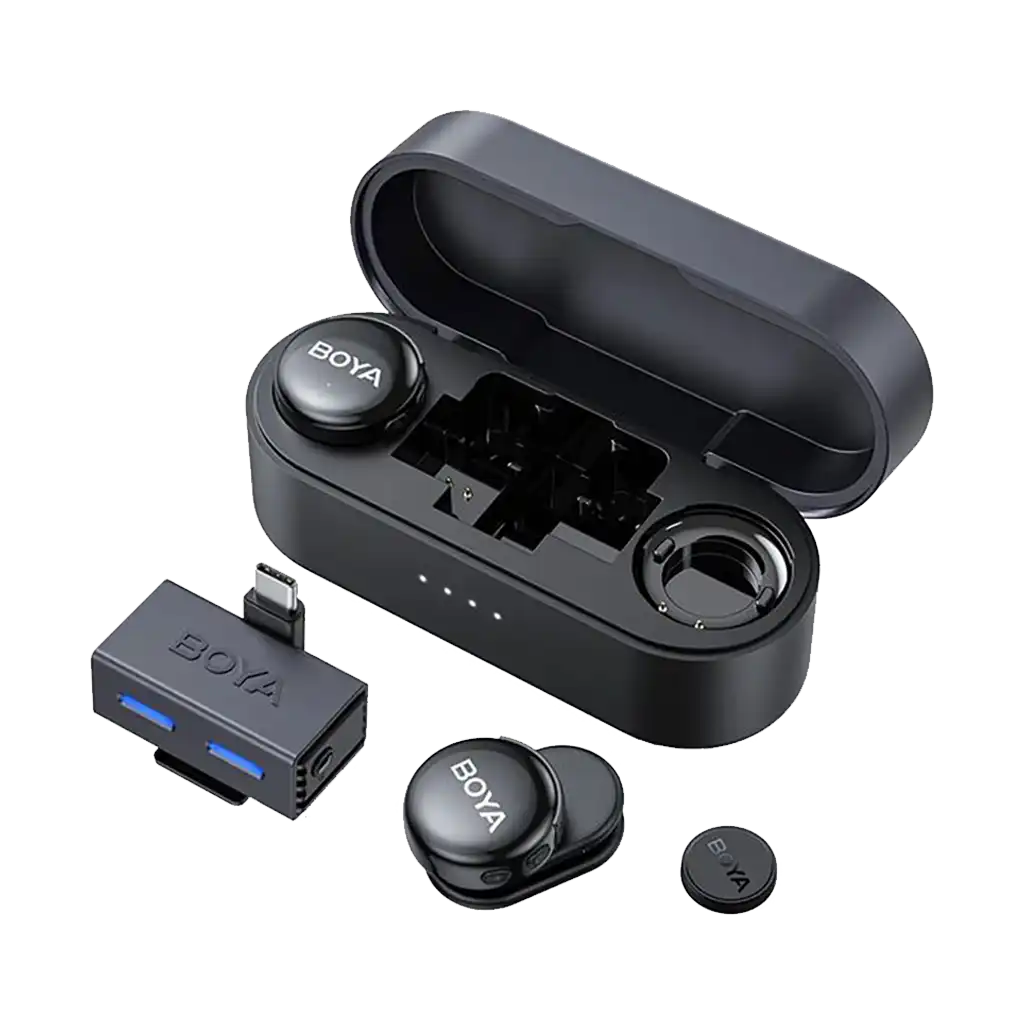 Boya BOYALINK 3 AI-Powered 2-Person Wireless Microphone System for Cameras and Mobile Devices (2.4 GHz)