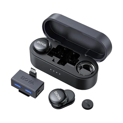 Boya BOYALINK 3 AI-Powered 2-Person Wireless Microphone System for Cameras and Mobile Devices (2.4 GHz)