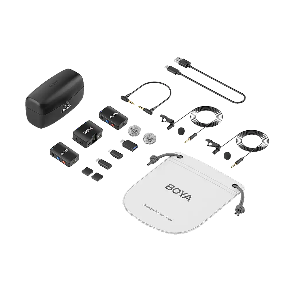 Boya BOYAMIC 2-Person Wireless Microphone System for Cameras and Mobile Devices (2.4 GHz)