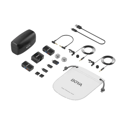 Boya BOYAMIC 2-Person Wireless Microphone System for Cameras and Mobile Devices (2.4 GHz)