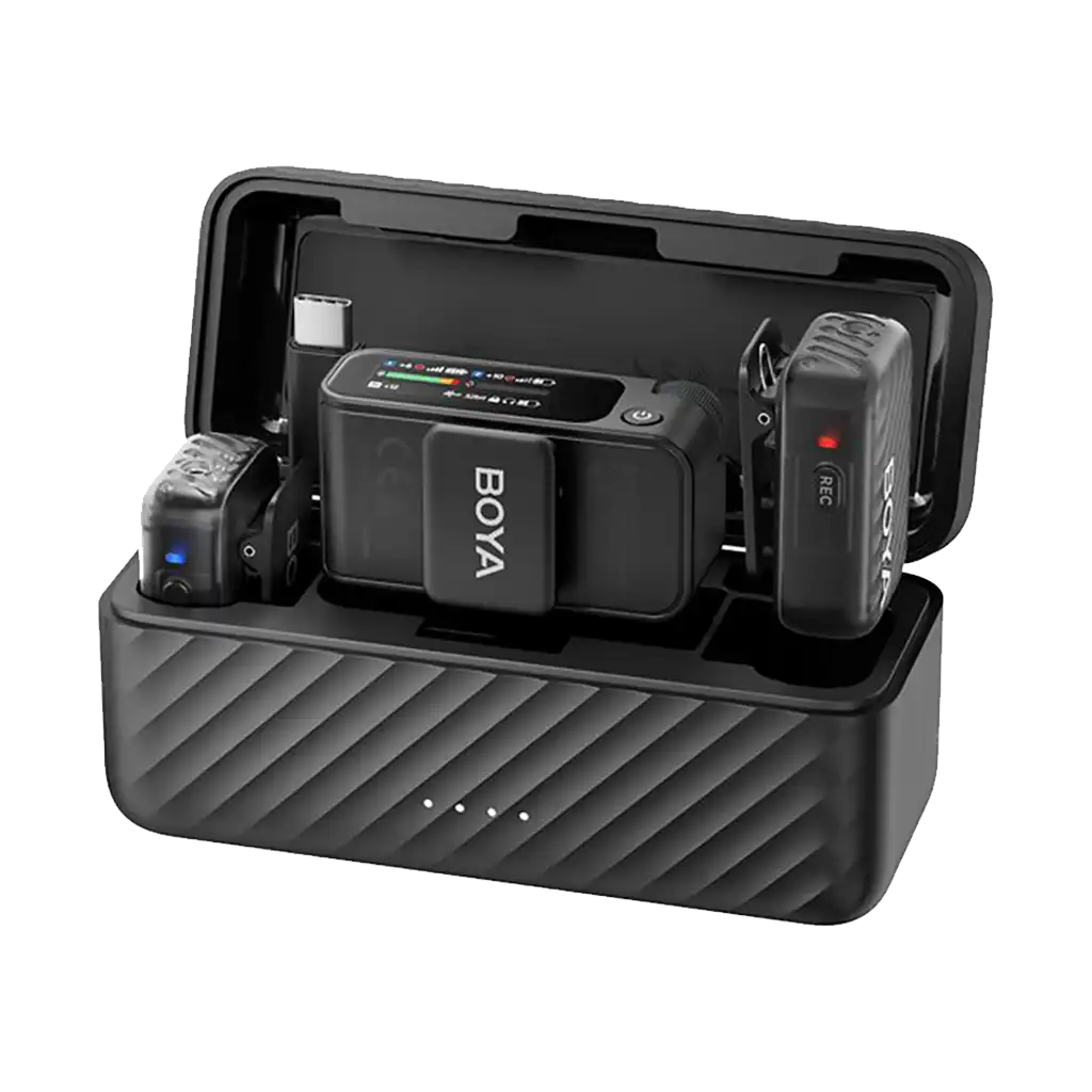 Boya BOYAMIC 2 AI-Powered 2-Person Wireless Microphone System for Cameras and Mobile Devices (2.4 GHz)