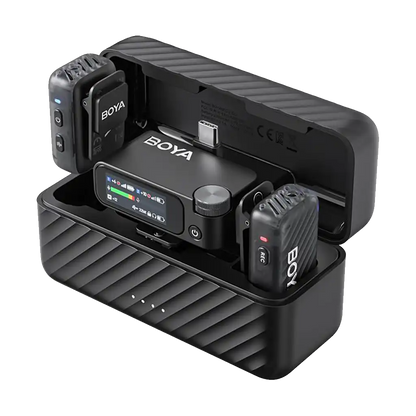 Boya BOYAMIC 2 AI-Powered 2-Person Wireless Microphone System for Cameras and Mobile Devices (2.4 GHz)