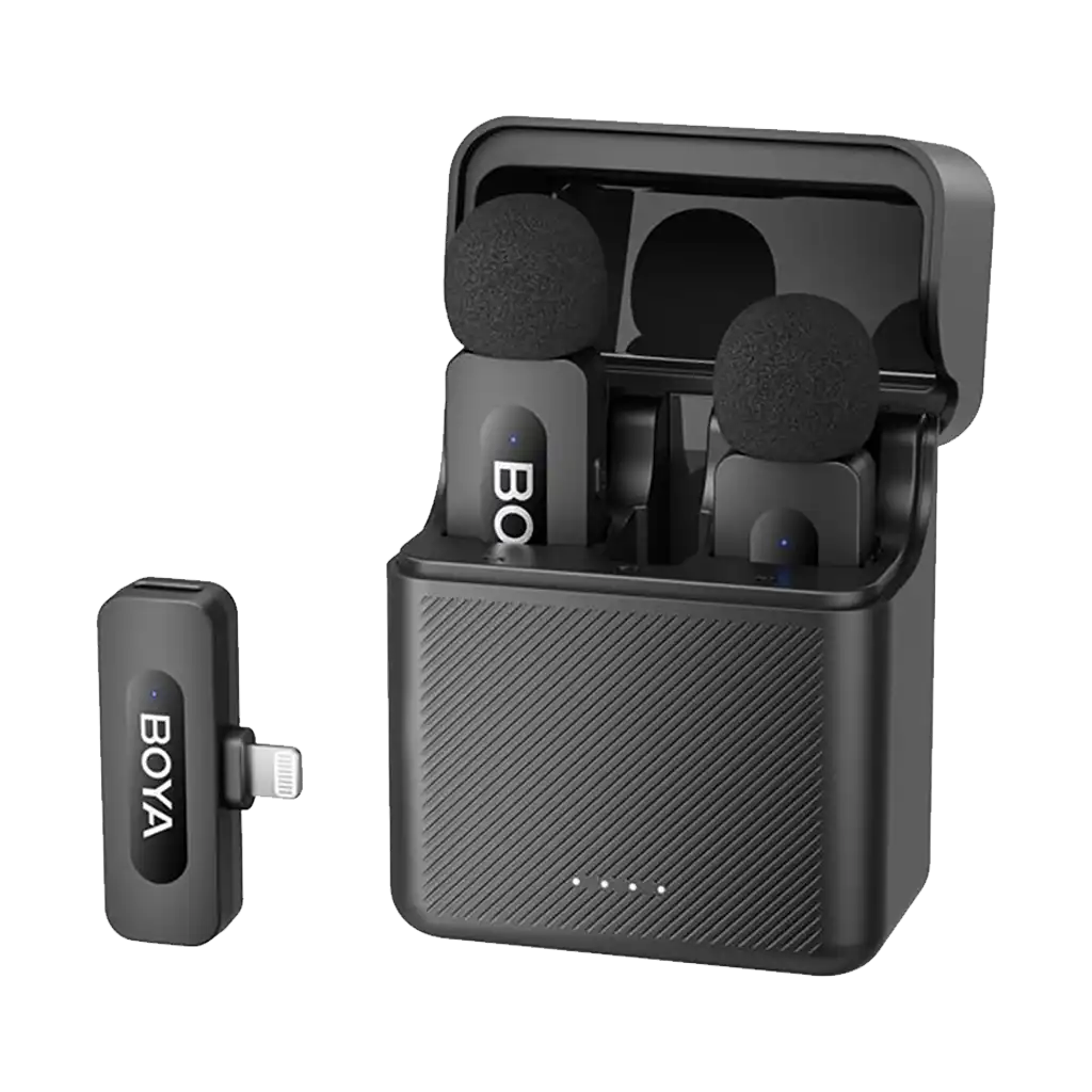 Boya BY-V3 2-Person Wireless Microphone System with Lightning Connector for Mobile Devices (2.4 GHz)