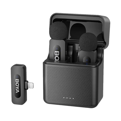 Boya BY-V3 2-Person Wireless Microphone System with Lightning Connector for Mobile Devices (2.4 GHz)