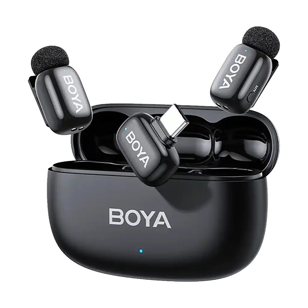 Boya mini 2 2-Person Wireless Microphone System with One Receiver with USB-C Connector