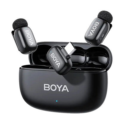 Boya mini 2 2-Person Wireless Microphone System with One Receiver with USB-C Connector