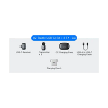 Boya mini 2 2-Person Wireless Microphone System with One Receiver with USB-C Connector