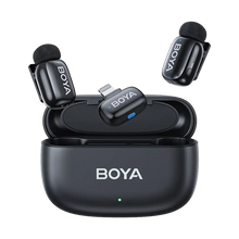Boya mini 2-Person Tiny Wireless Microphone System with Lightning Connector for iOS Devices (2.4 GHz, Black)