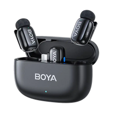 Boya mini 2-Person Tiny Wireless Microphone System with Lightning Connector for iOS Devices (2.4 GHz, Black)